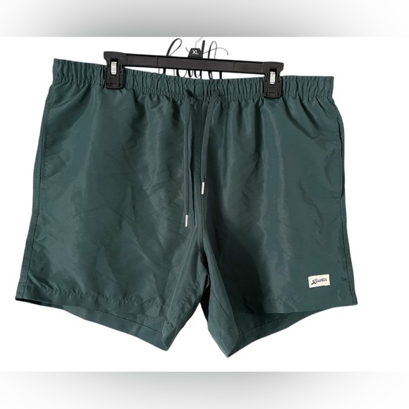BATHER Solid Pine Swim Trunks Size XL Forest Green Swimsuit New NWT $90 MSRP - Picture 3 of 8